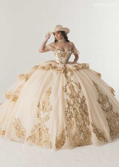 Rachel Allan RQ3175 Off Shoulder Quinceanera Dress