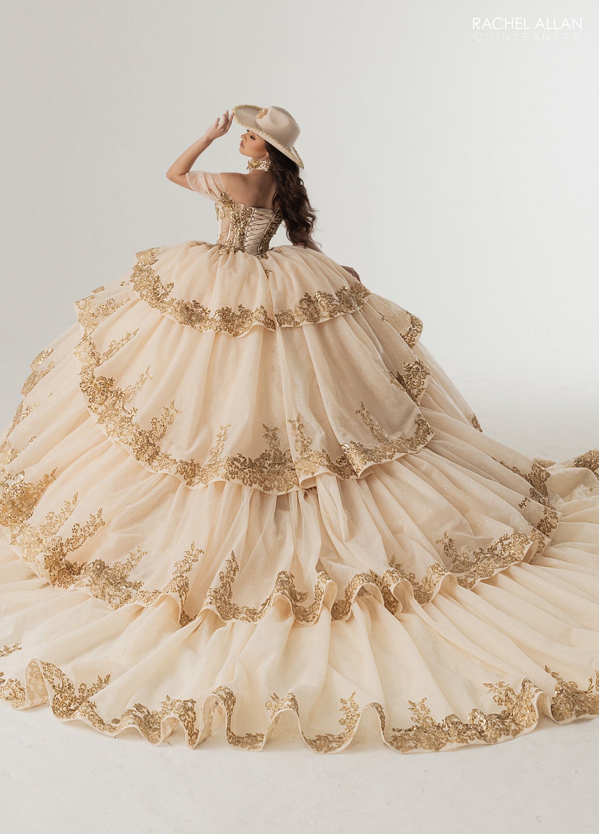 Rachel Allan RQ3175 Off Shoulder Quinceanera Dress