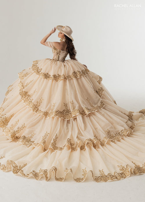 Rachel Allan RQ3175 Off Shoulder Quinceanera Dress