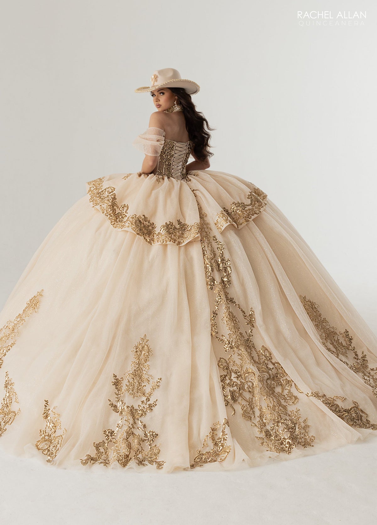 Rachel Allan RQ3175 Off Shoulder Quinceanera Dress