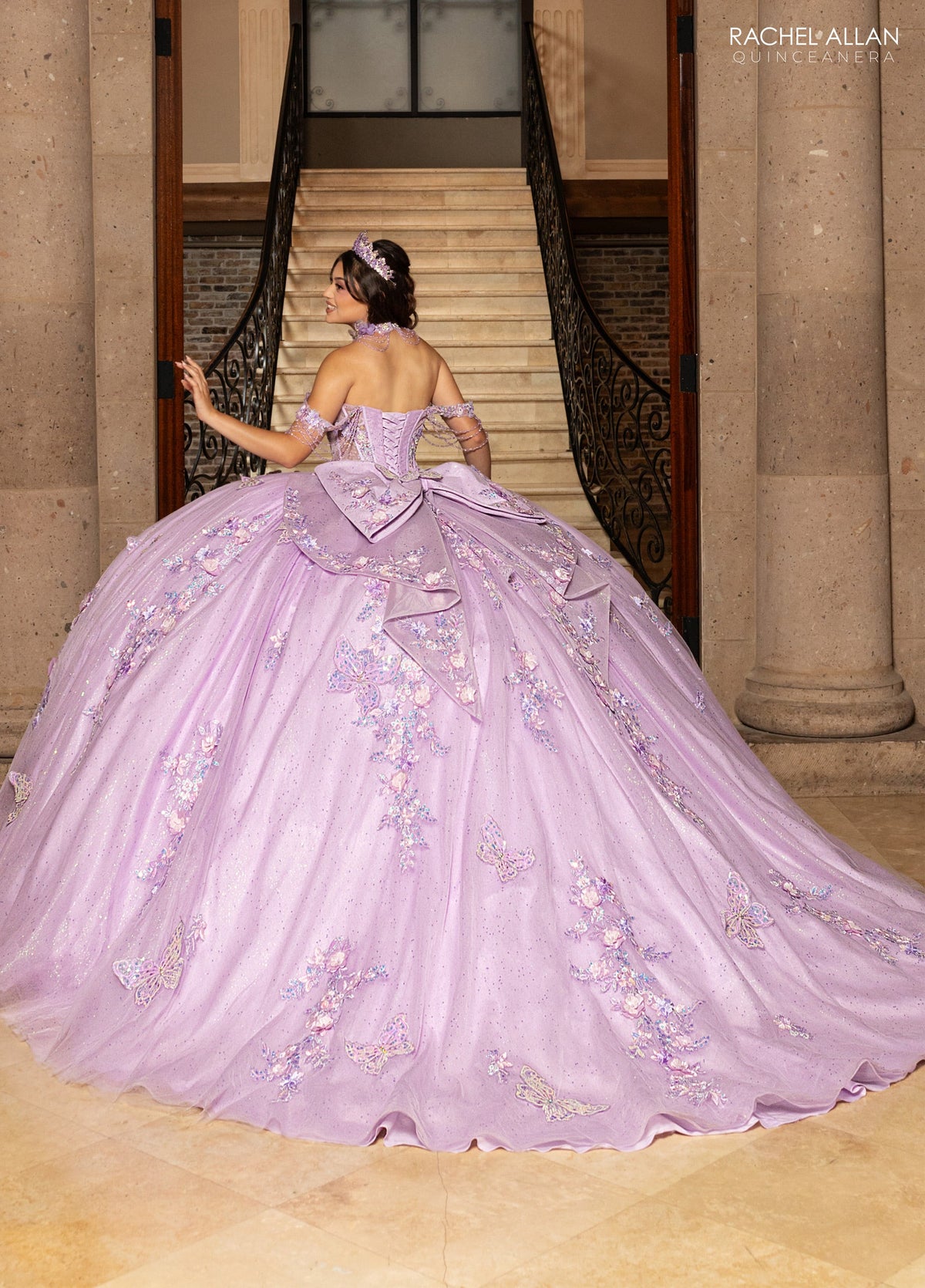 Rachel Allan RQ3176 Butterfly Quinceanera Dress
