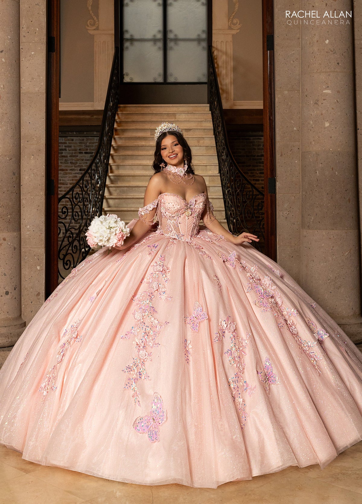 Rachel Allan RQ3176 Butterfly Quinceanera Dress