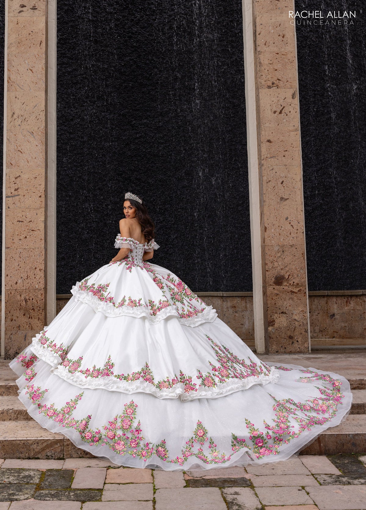 Rachel Allan RQ5015 Floral Charro Quinceanera Dress