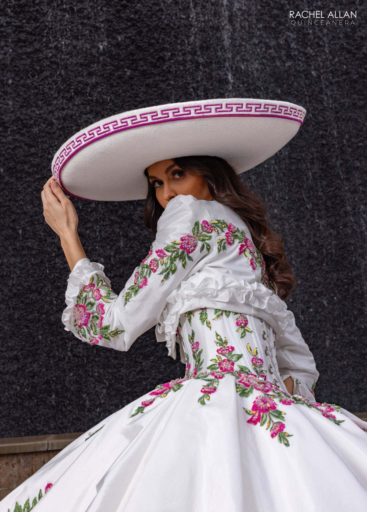 Rachel Allan RQ5015 Floral Charro Quinceanera Dress