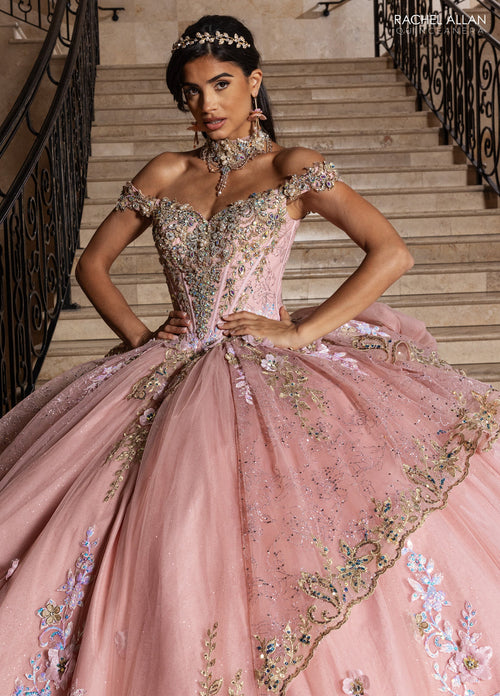 Rachel Allan RQ6010 Off Shoulder Quinceanera Dress