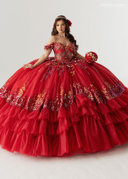 Rachel Allan RQ6012 Off Shoulder Quinceanera Dress