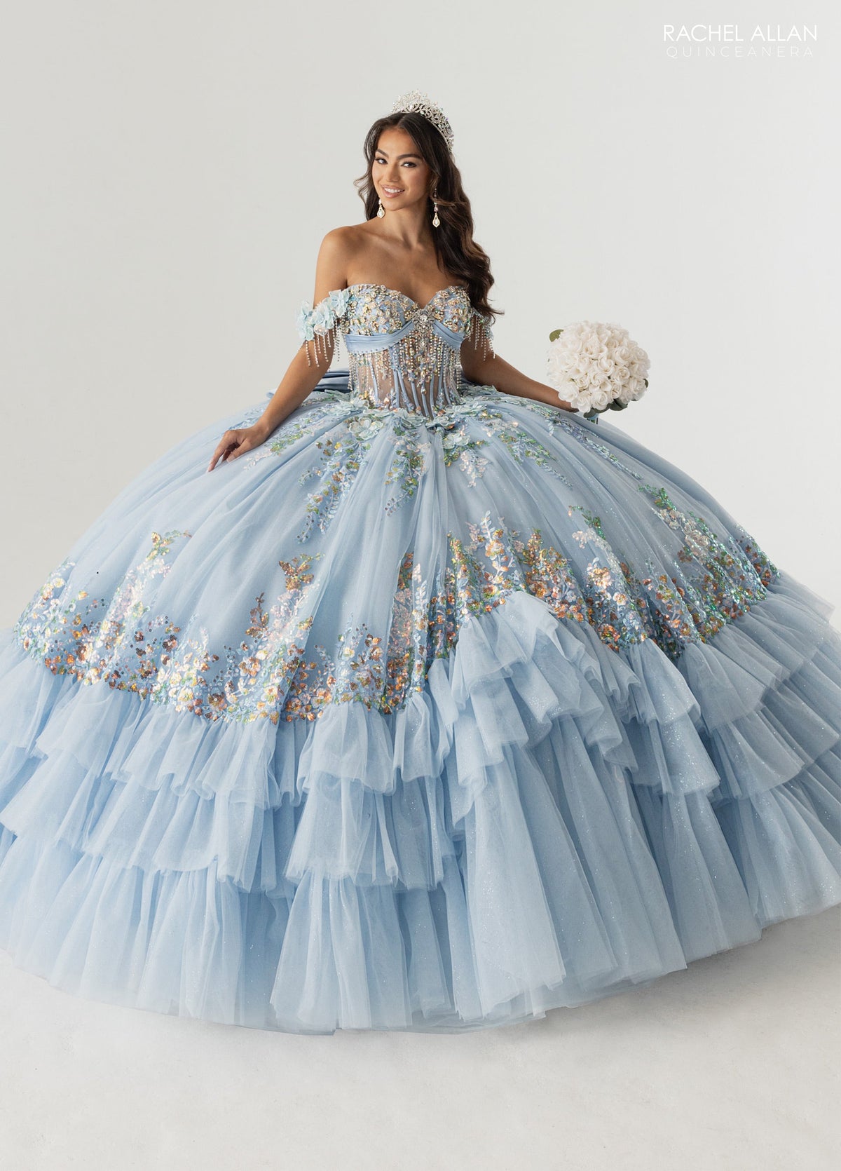 Rachel Allan RQ6012 Off Shoulder Quinceanera Dress
