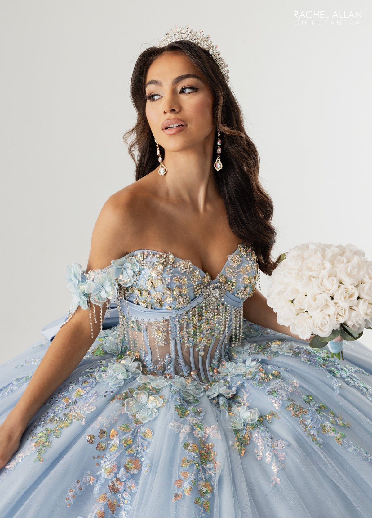 Rachel Allan RQ6012 Off Shoulder Quinceanera Dress