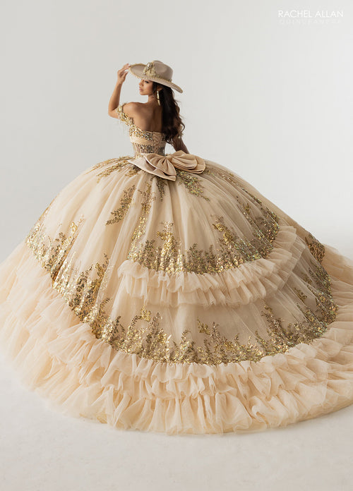 Rachel Allan RQ6012 Off Shoulder Quinceanera Dress