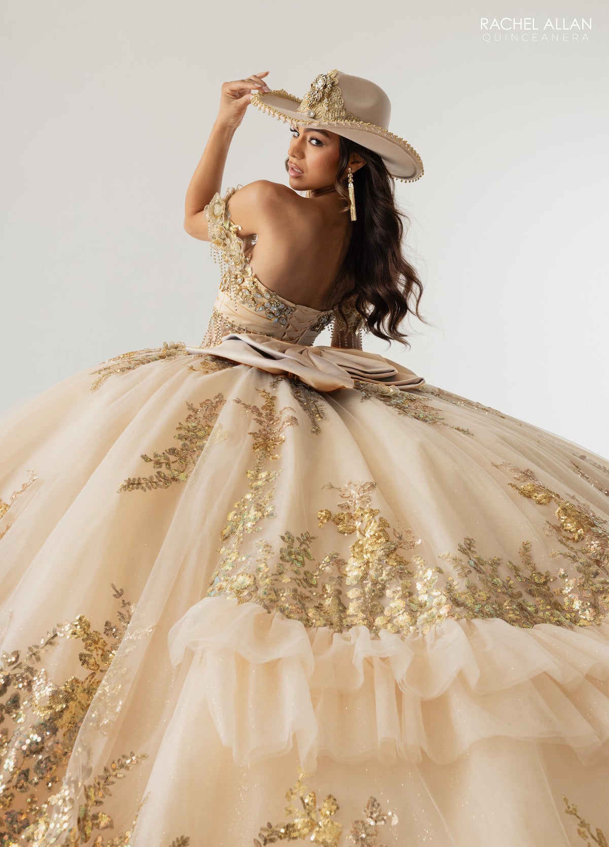Rachel Allan RQ6012 Off Shoulder Quinceanera Dress