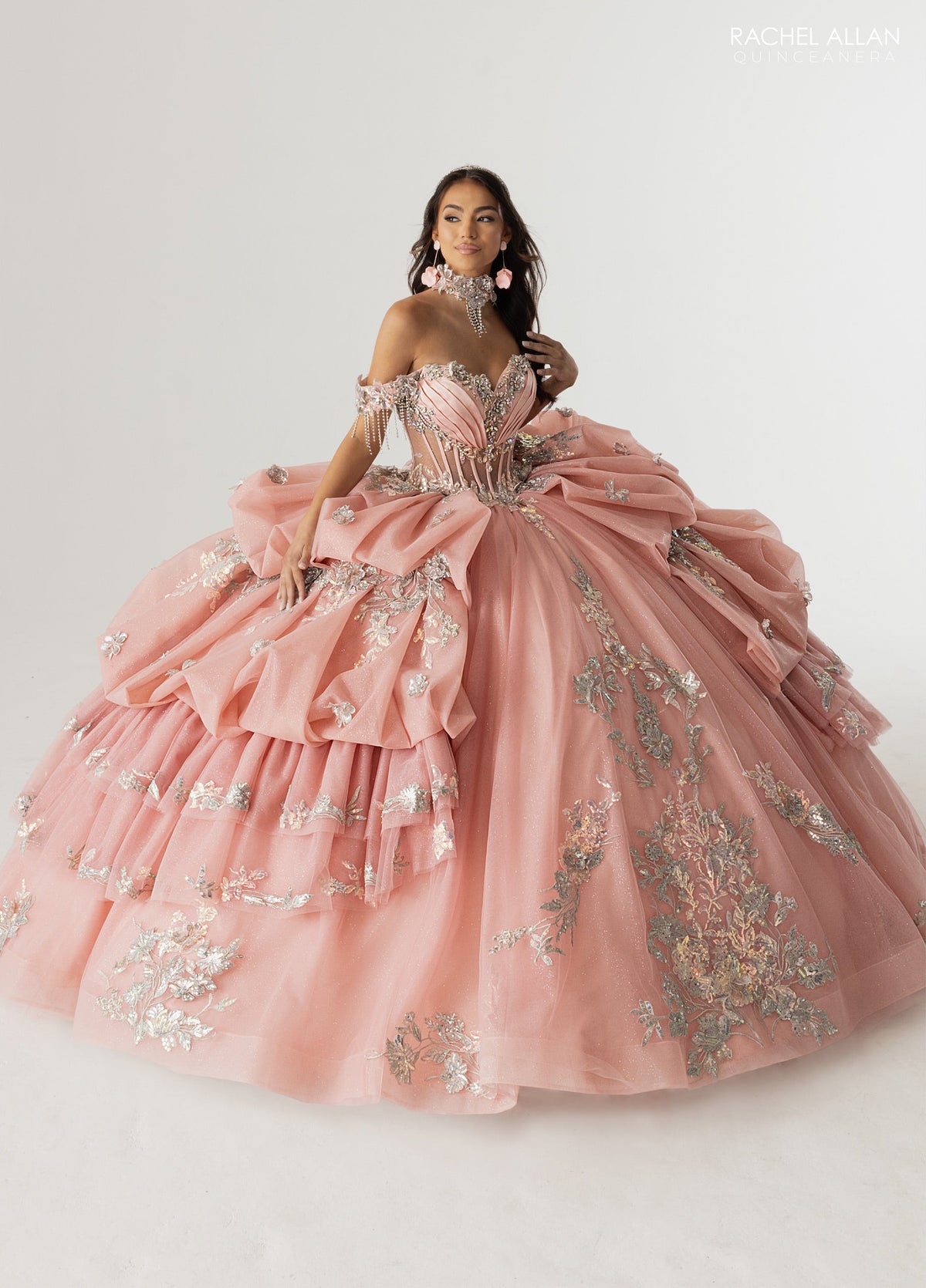 Rachel Allan RQ6014 Off Shoulder Quinceanera Dress