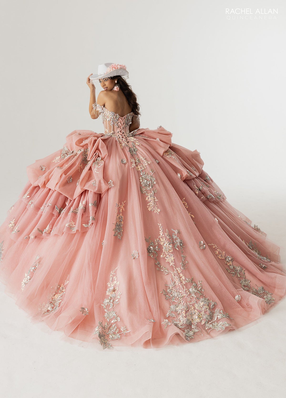Rachel Allan RQ6014 Off Shoulder Quinceanera Dress