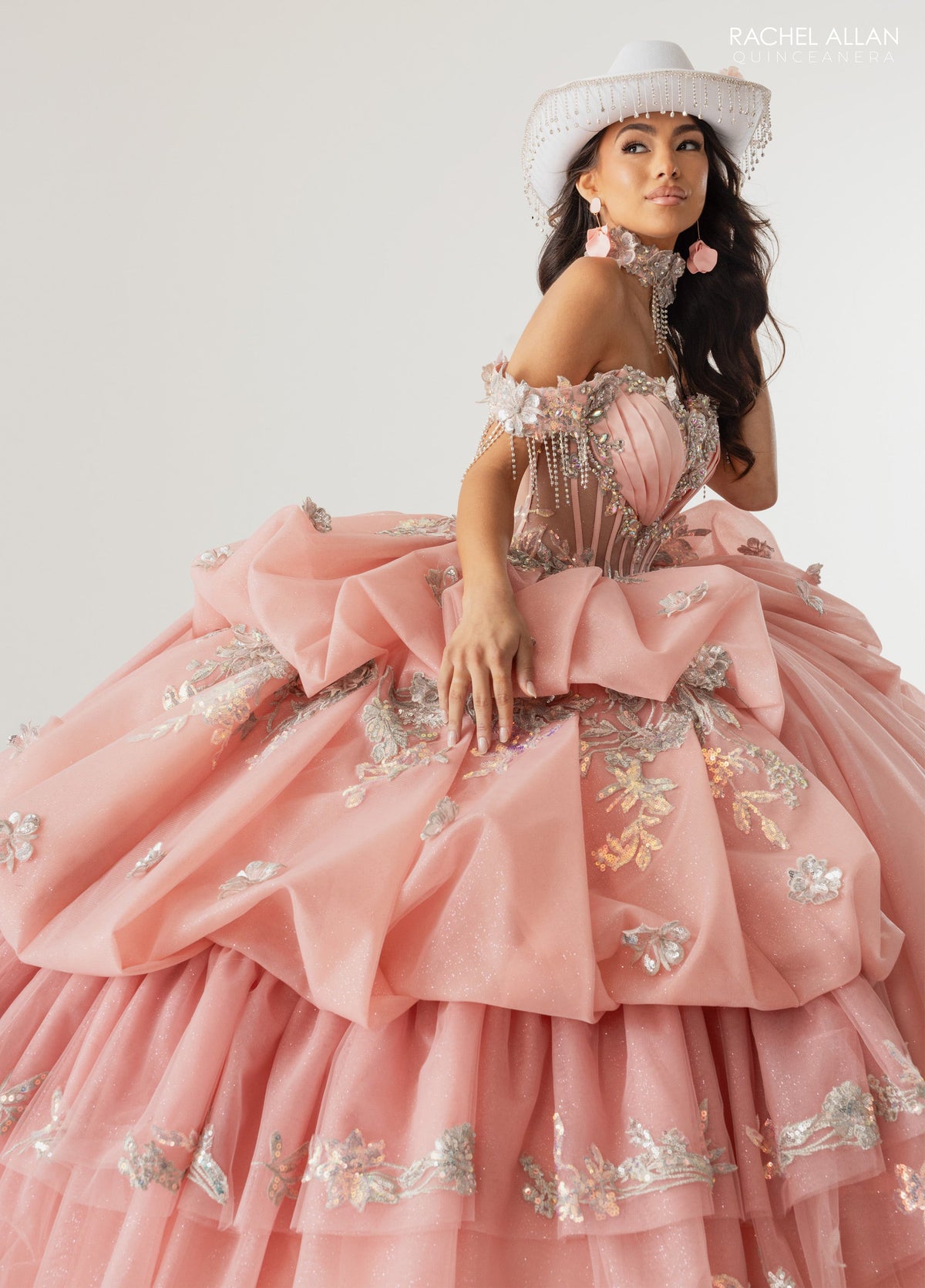 Rachel Allan RQ6014 Off Shoulder Quinceanera Dress