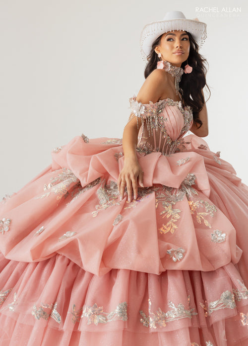 Rachel Allan RQ6014 Off Shoulder Quinceanera Dress