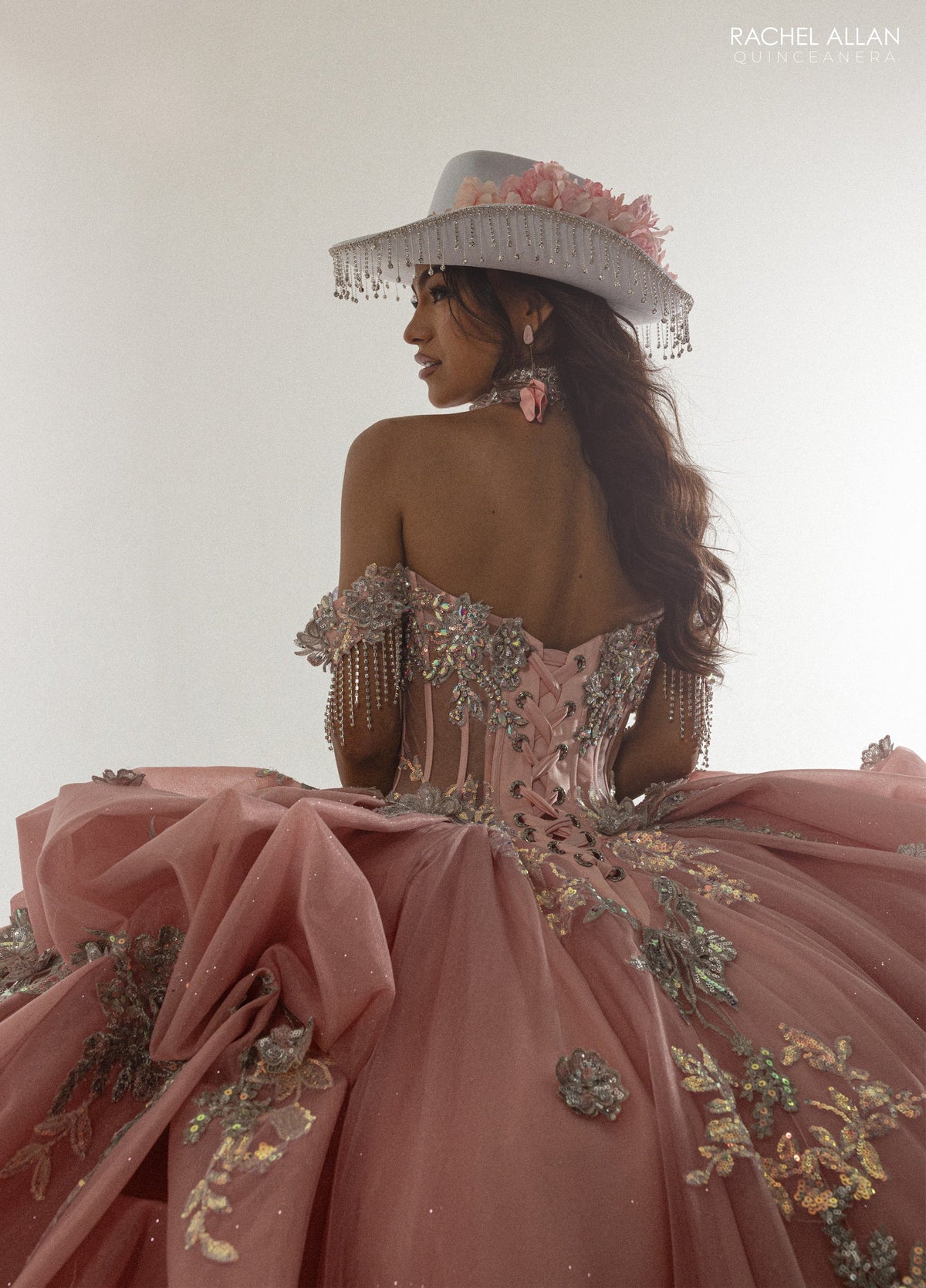 Rachel Allan RQ6014 Off Shoulder Quinceanera Dress