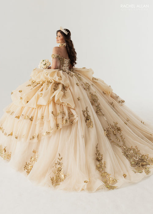 Rachel Allan RQ6014 Off Shoulder Quinceanera Dress