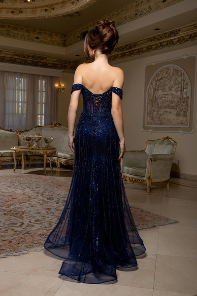 Off-Shoulder Mermaid Dress By Royal Queen RQ8233