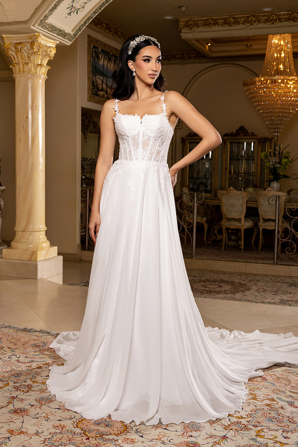 Chiffon Wedding Dress by Royal Queen RQ8248