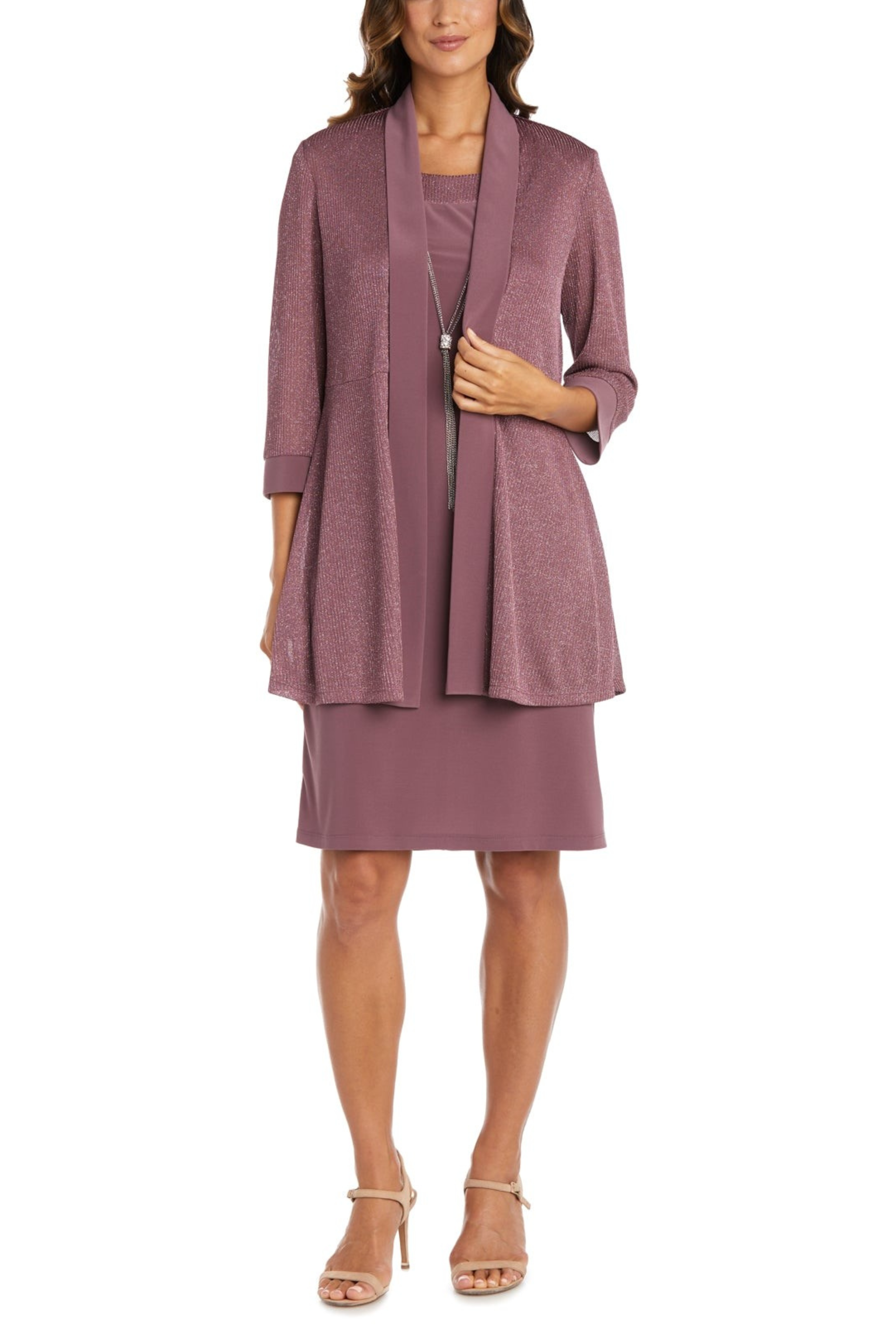 RM Richards 2 Piece Short Evening Jacket Dress