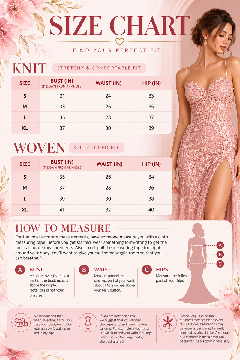 La Scala Size Chart