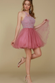Vestido babydoll corto y elegante con cuentas para el regreso a casa – B652