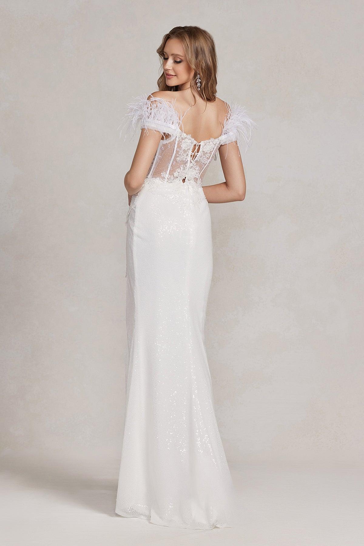 Nox Anabel S1229W Long Wedding Dress