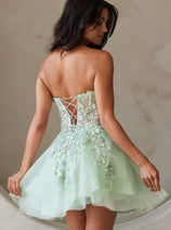 Cocktail Dress Sweetheart Strapless Sequin By Amelia Couture BZ9024S