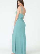 Formal Dress Ruched Spaghetti Strap Mermaid Prom Gown By Lenovia 5308