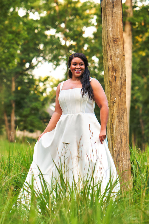 Sydney's Closet Diamond White Wedding Dress