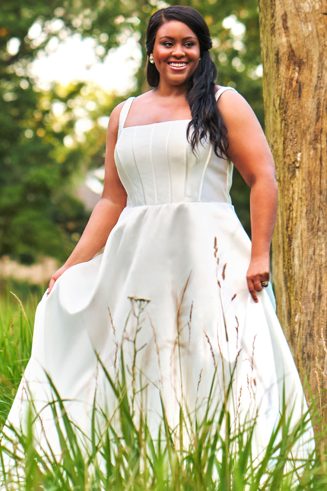 Sydney's Closet Diamond White Wedding Dress