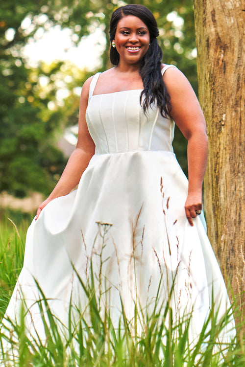 Sydney's Closet Diamond White Wedding Dress