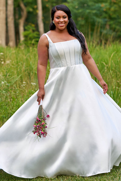 Sydney's Closet Diamond White Wedding Dress