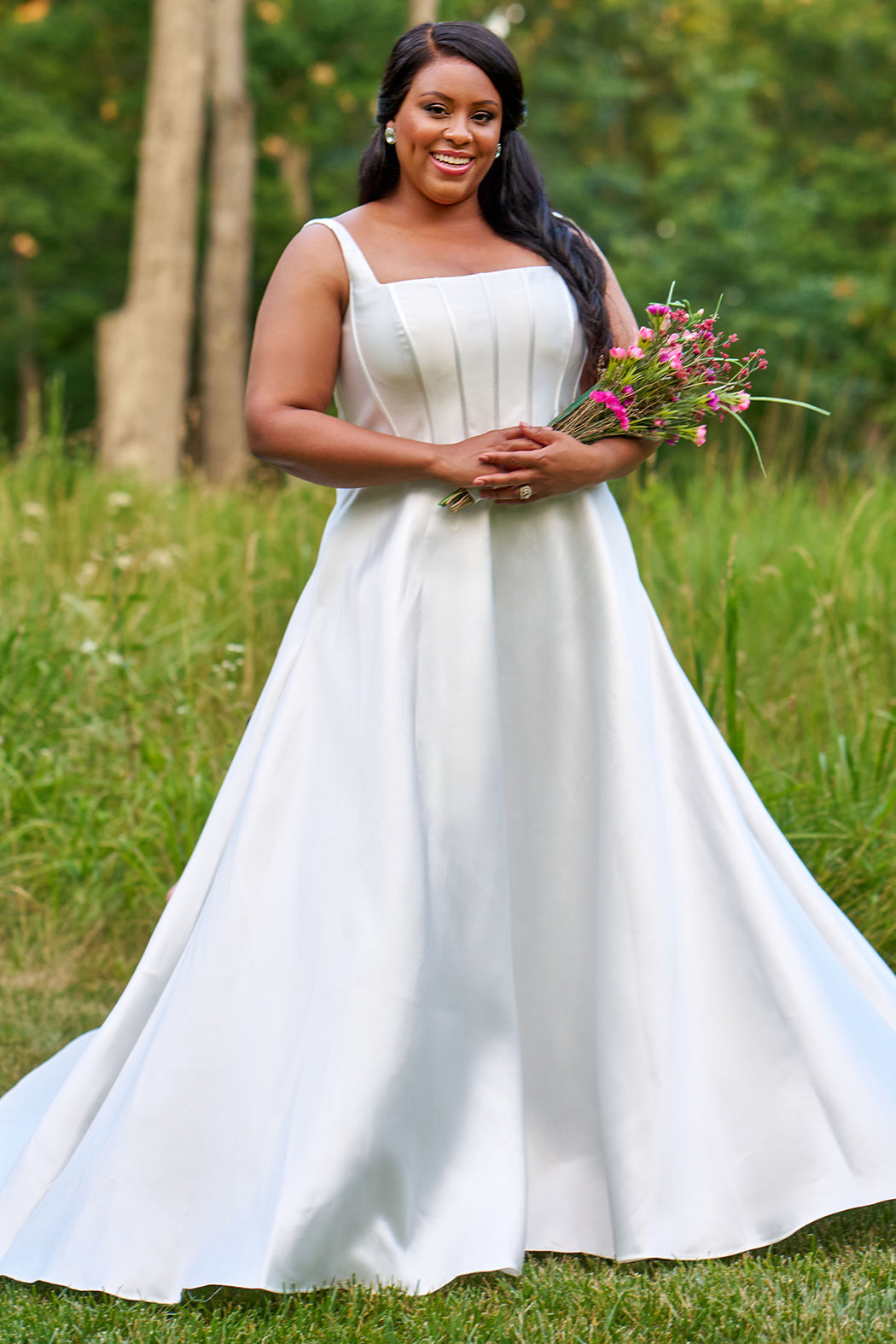 Sydney's Closet Diamond White Wedding Dress