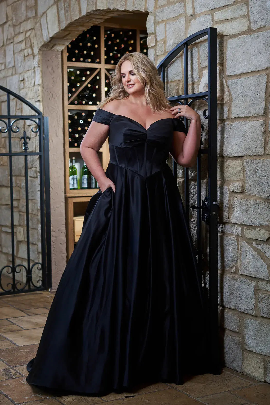 Sydney's Closet Black Wedding Dress