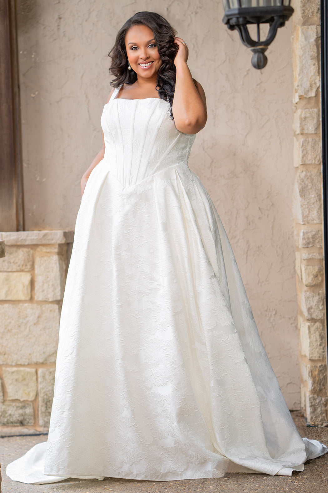 Sydney's Closet Buttercream Wedding Dress