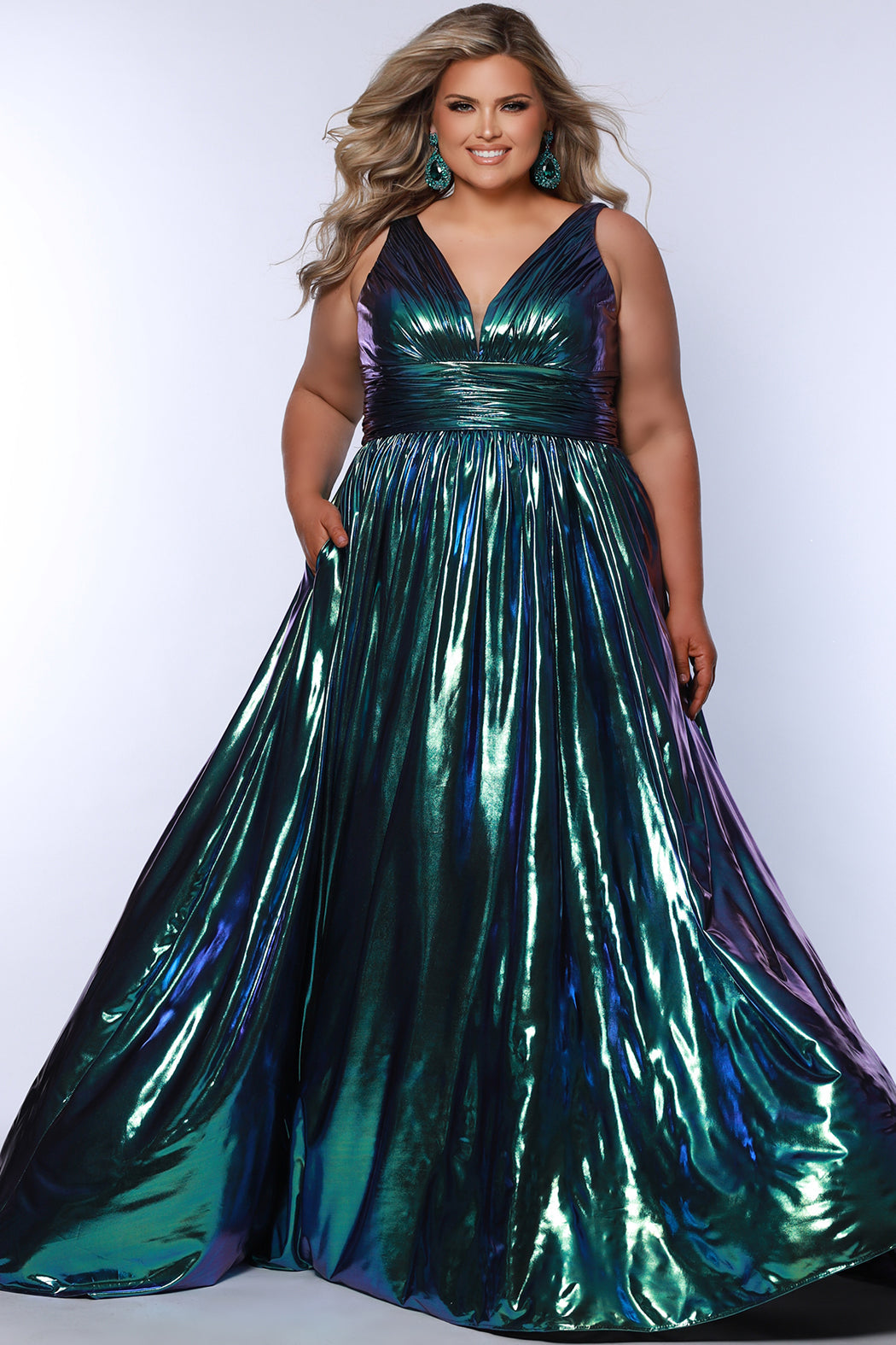 Sydney's Closet Peacock Prom Dress