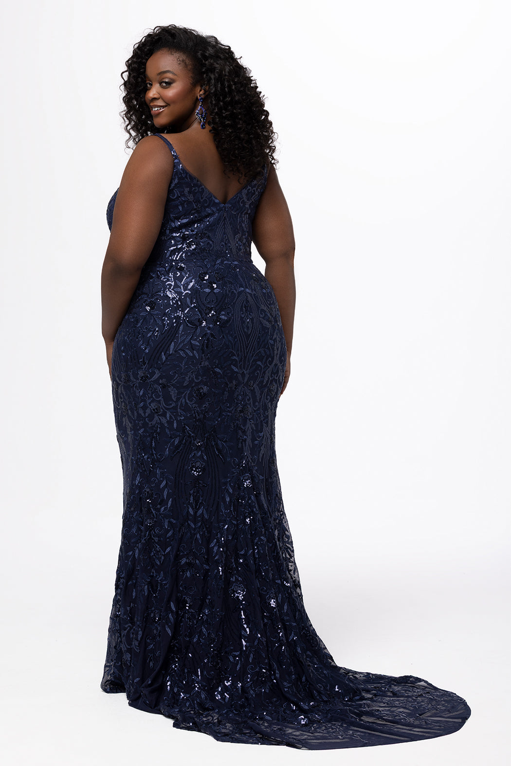 Sydney's Closet Navy Prom Dress