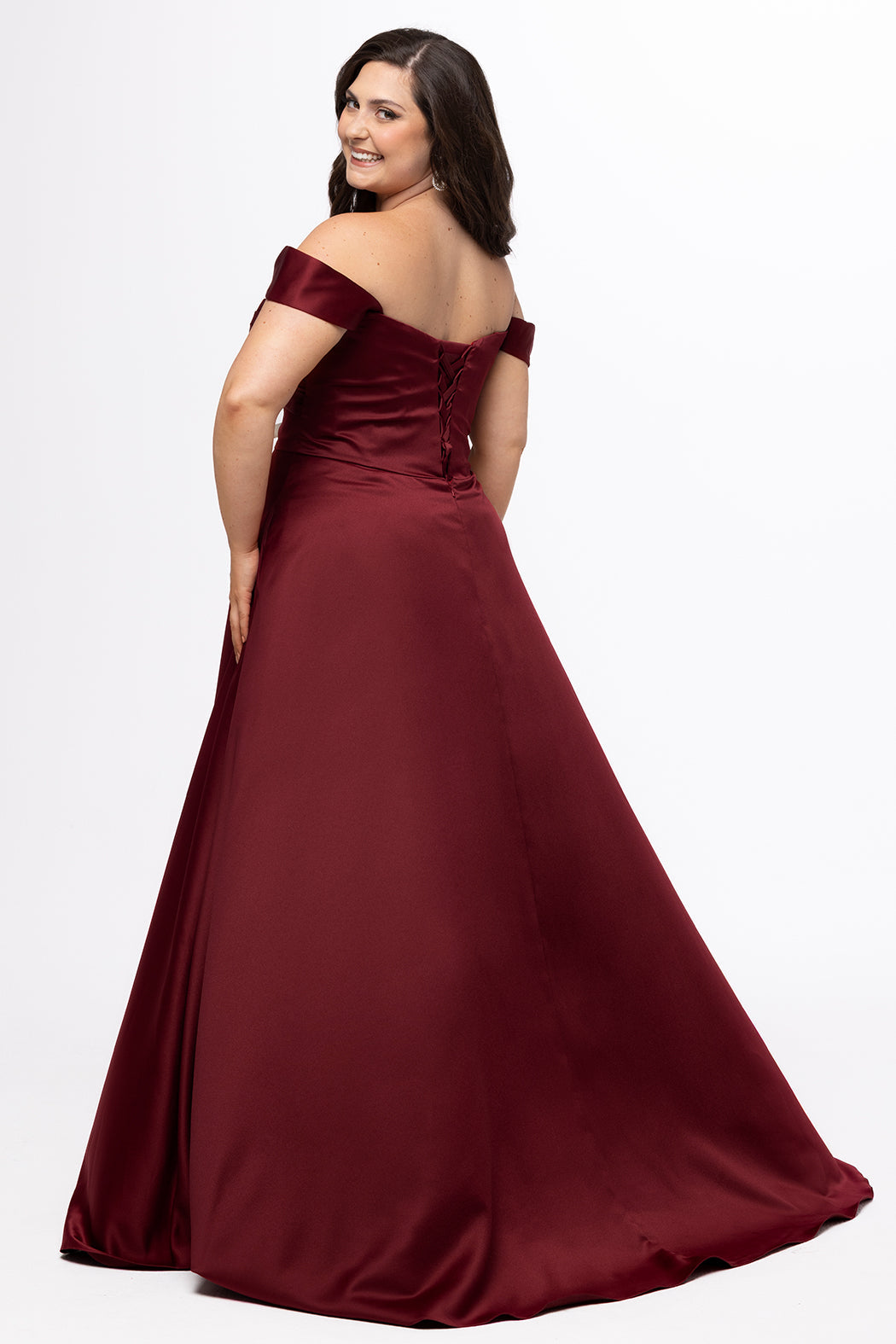 Sydney's Closet Burgundy Prom Dress