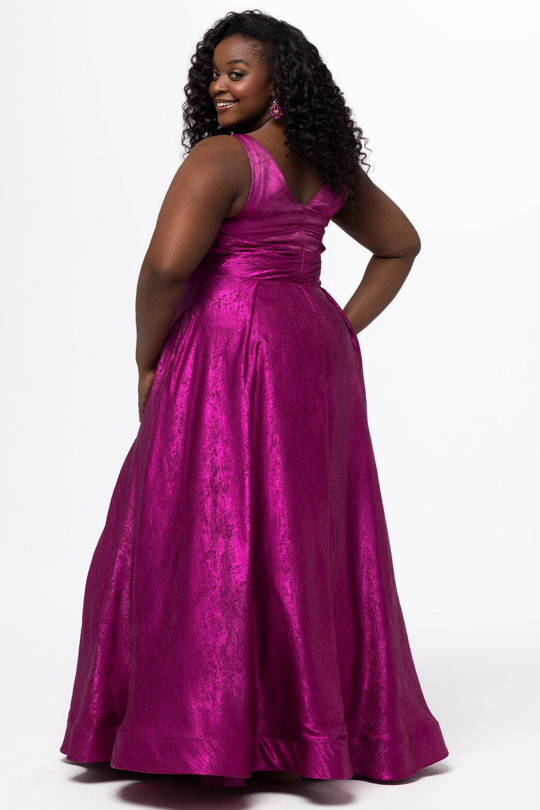 Sydney's Closet Magenta Prom Dress