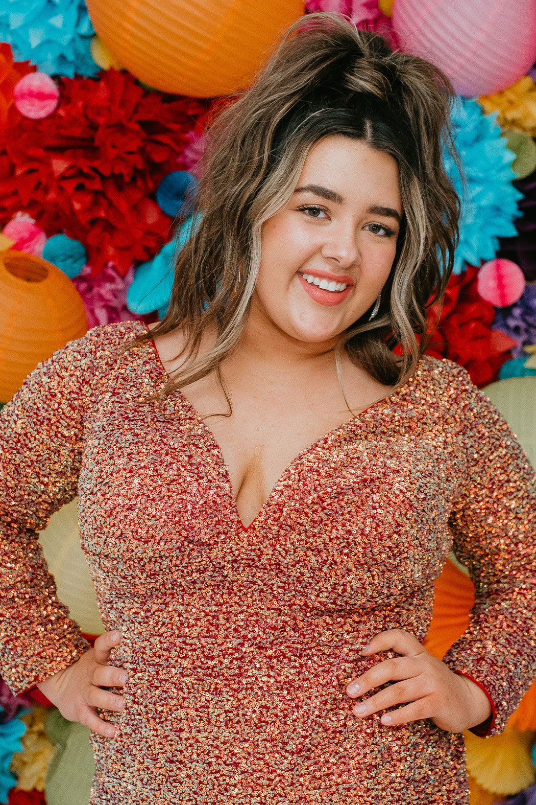 Sydney's Closet Firecracker Red Party Dress