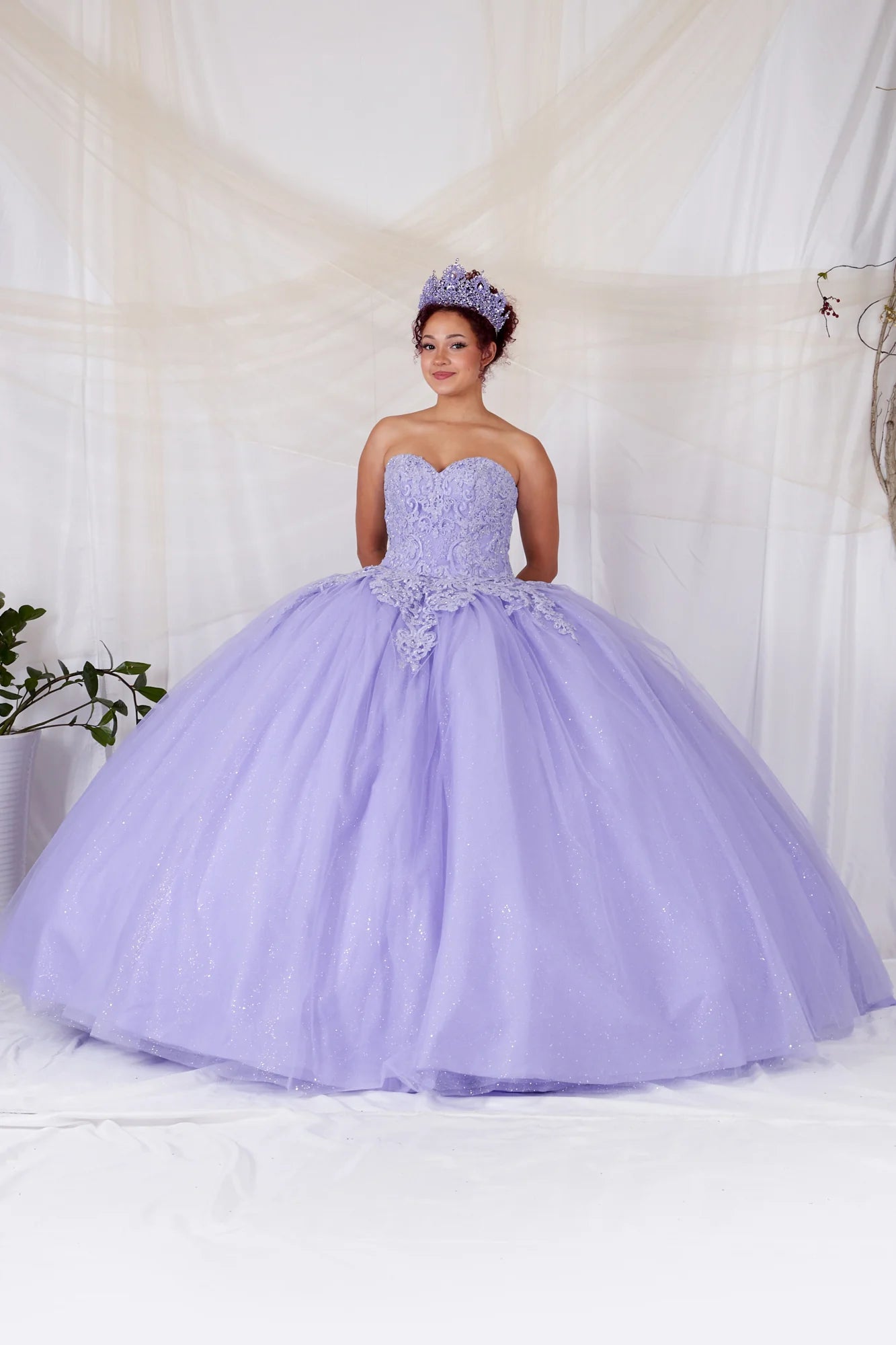 Removable Off the Shoulder Quinceanera Dress Embroidered Cape Ball Gown by Calla SCL-30010