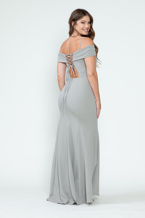 Vestido de alfombra roja con hombros descubiertos y corte sirena, de Lenovia 5317