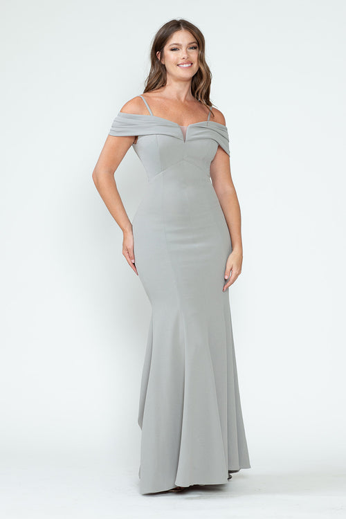 Vestido de alfombra roja con hombros descubiertos y corte sirena, de Lenovia 5317