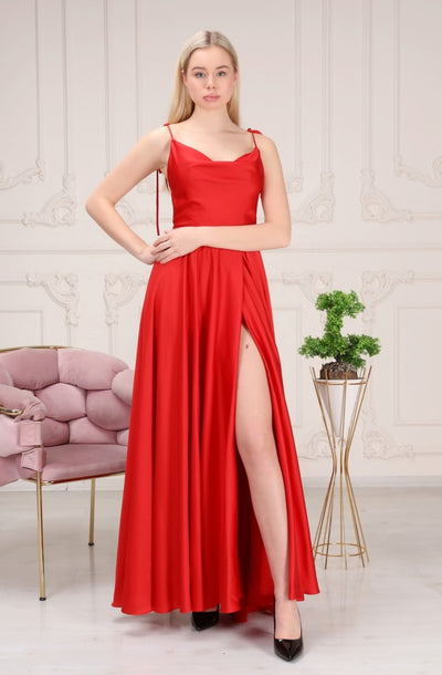Passion Dress P5028 Satin Gown