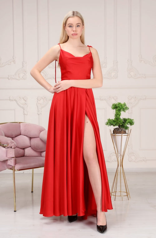 Passion Dress P5028 Satin Gown
