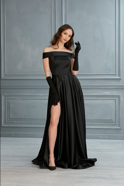 Passion Dress PIS1229 - Satin Minimalist Gown