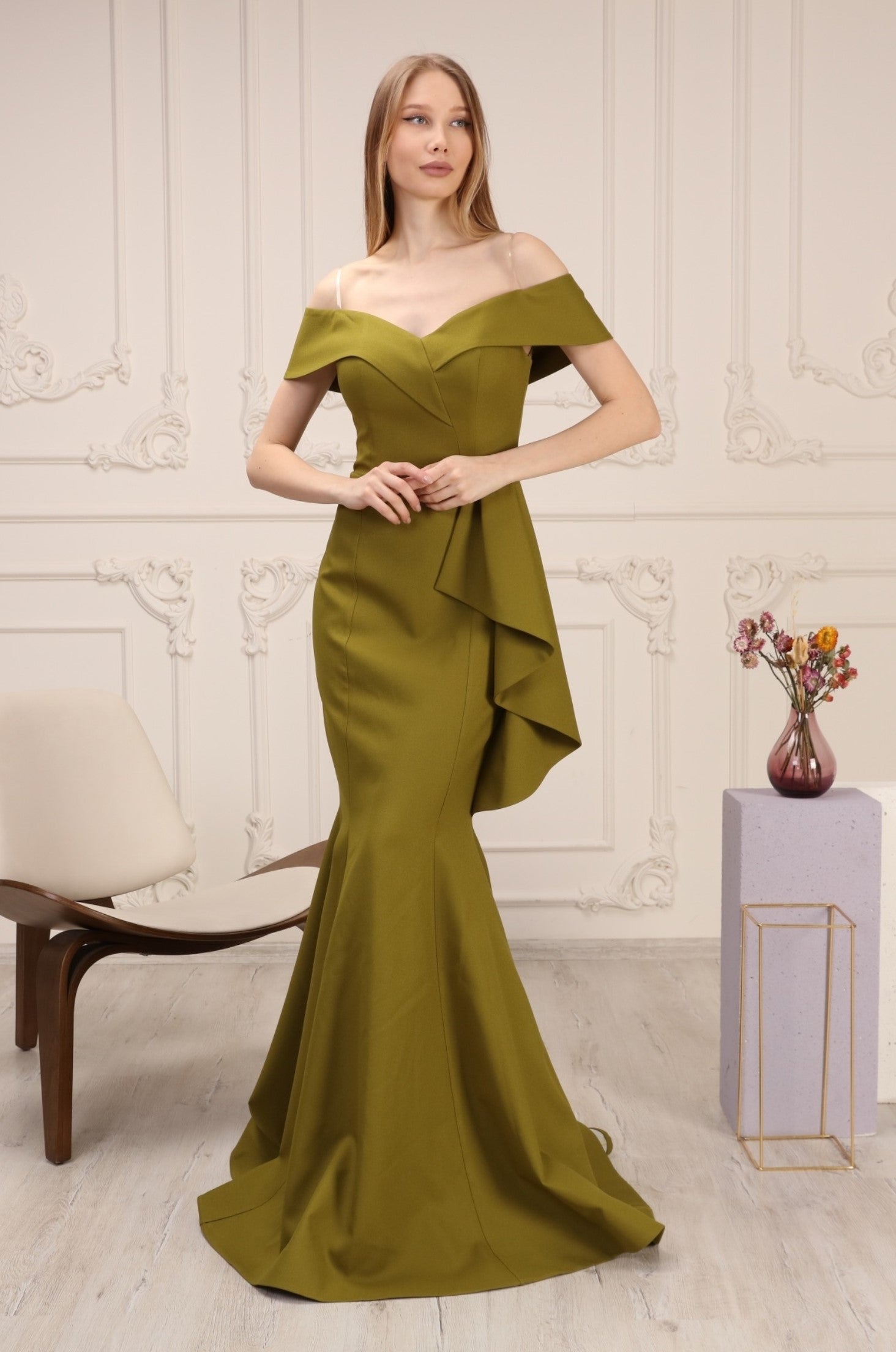 Passion Dress P5007 Off the Shoulder Gown