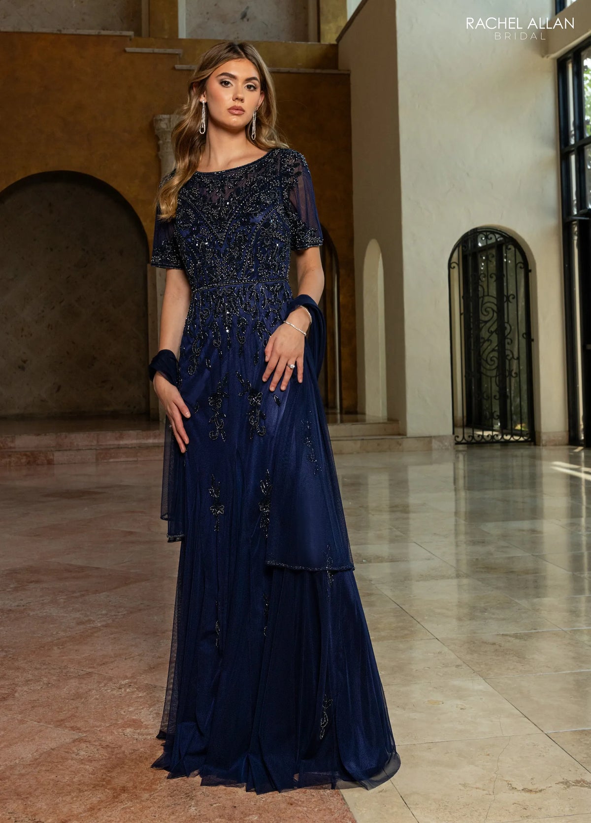 Rachel Allan BURGUNDY dress