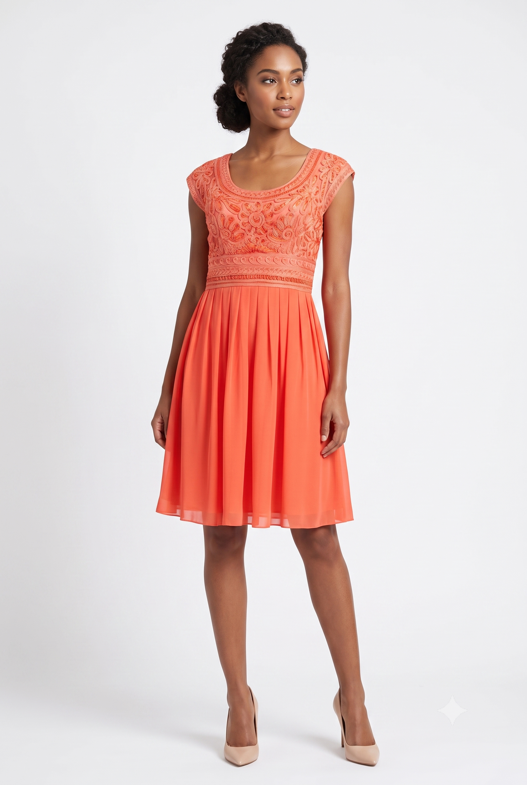 sue wong dress Nocturne 2000s Coral Silk Beaded Floral Handkerchief Hem Dres Sourced by Scottie Dress to impress with this dress by Sue Wong N5330 Sue Wong - Beaded Cutout