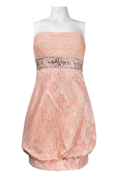 Sue Wong D1200 Strapless Beaded Empire Balloon Dress
